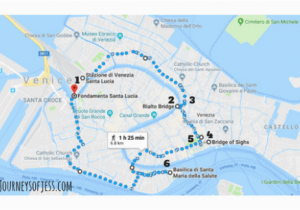 Walking tour Map Of Venice Italy Walk Venice In A Day Journeys Of Jess