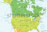 Wall Map Of north Carolina north America Map Highly Detailed Vector Illustration Gea Maps