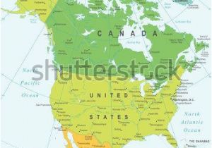 Wall Map Of north Carolina north America Map Highly Detailed Vector Illustration Gea Maps