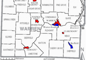 Warren County Ohio township Map Warren County Pennsylvania Revolvy