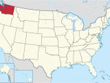 Washington and Canada Map Washington State Wikipedia