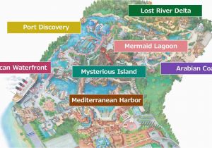 Water Parks In France Map Official Map tokyo Disneysea