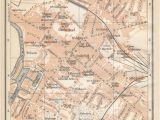 Watford England Map 1910 Gloucester United Kingdom Great Britain Antique Map