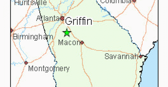 Waycross Georgia Map Map Of Griffin Griffin Georgia Georgia Places Best Places to Live
