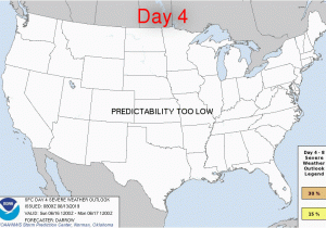 Weather forecast Texas Map Storm Prediction Center Jun 12 2019 Day 4 8 Severe Weather Outlook