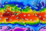 Weather Map Canada today World High Temperatures Map