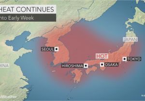 Weather Map for Canada Deadly Heat Wave to Grip Japan Early This Week