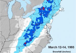 Weather Map for north Carolina Superstorm Of 1993 Storm Of the Century