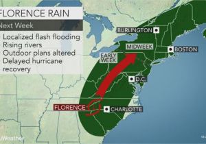 Weather Map for north Carolina Weather 5 Things to Know About Hurricane Florence Weekend forecast
