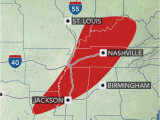 Weather Map for Tennessee Severe Weather Outbreak May Spawn A Couple Of Strong tornadoes