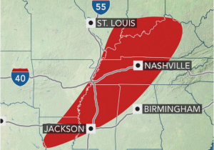 Weather Map for Tennessee Severe Weather Outbreak May Spawn A Couple Of Strong tornadoes