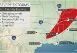 Weather Map In Texas Severe Weather Outbreak May Spawn A Couple Of Strong tornadoes