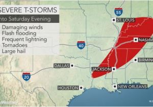 Weather Map In Texas Severe Weather Outbreak May Spawn A Couple Of Strong tornadoes