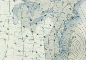 Weather Map New England Weather Map From the 1938 New England Hurricane Graphic