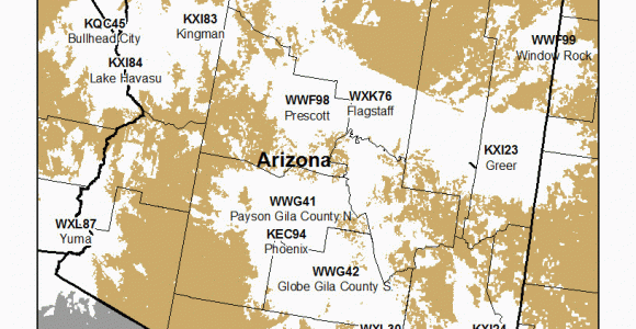 Weather Map Of Arizona Noaa Weather Radio Arizona