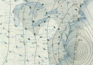 Weather Map Of New England Weather Map From the 1938 New England Hurricane Graphic Map