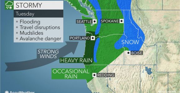Weather Map Of oregon Early Week Storm May Be Strongest yet This Season In northwestern Us