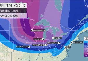 Weather Map Texas forecast Midwestern Us Braces for Coldest Weather In Years as Polar Vortex