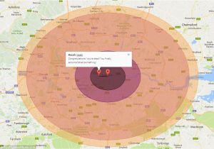 West Texas Explosion Map Map Shows areas Affected if A Nuclear Bomb Dropped Daily Mail Online