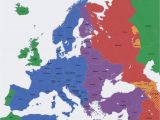 Western and Central Europe Map Europe Map Time Zones Utc Utc Wet Western European Time
