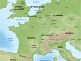 Western Europe Physical Features Map Europe Blank Physical Map Lgq Me