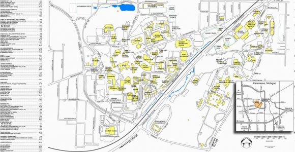 Western Michigan University Campus Map Awesome Map Of Western Michigan Pictures Printable Map New