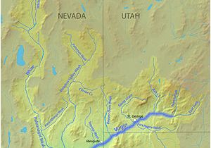 Where Does the Colorado River Start and End Map Virgin River Wikipedia