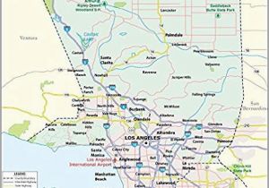 Where is Burbank California On the Map Amazon Com Los Angeles County Map 36 W X 37 H Office Products