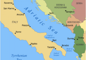 Where is Croatia Located On A Map Of Europe Adriatic Cruise Venice Bari Dubrovnik Montenegro