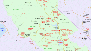 Where is Death Valley California On A Map Map Of Death Valley National Park California Nevada