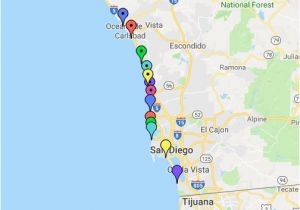 Where is Del Mar California On the Map San Diego Beaches Map Google My Maps