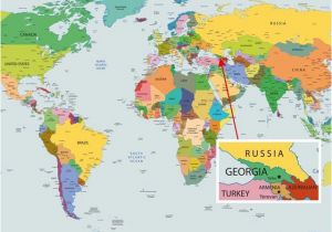 Where is Georgia On the World Map Map Of Georgia Country Lee Wallpaper Wall Murals Map Wallpaper
