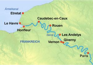 Where is Giverny In France Map 8 Tage Seine Schiffsreise Paris normandie Paris Mit