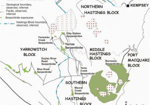 Where is Hastings On A Map Of England Simplified Map Of the Serpentinite Outcrops In the Hastings Block