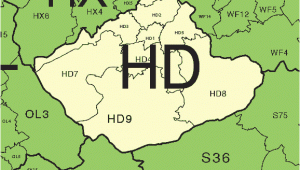 Where is Huddersfield On Map Of England Huddersfield Postcode area and District Maps In Editable format