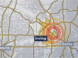 Where is Irving Texas On the Map the United States Geological Survey Says A 2 7 Magnitude Earthquake