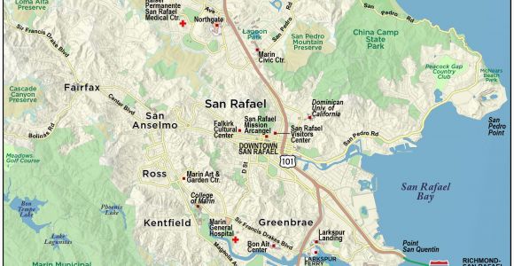 Where is Mill Valley California On Map Map Of Marin Directions
