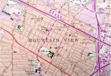 Where is Mountain View California On the Map Antique Mountain View California 1961 Us Geological Surve