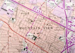 Where is Mountain View California On the Map Antique Mountain View California 1961 Us Geological Surve