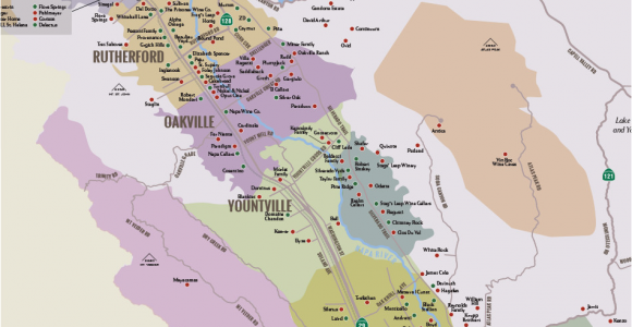 Where is Napa Valley California On A Map Napa Valley Winery Map Plan Your Visit to Our Wineries