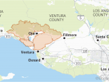 Where is Ojai California On A Map Maps Show Thomas Fire is Larger Than Many U S Cities Los Angeles