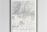 Where is Pharr Texas On the Map Pharr Texas Map Etsy