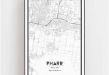 Where is Pharr Texas On the Map Pharr Texas Map Etsy