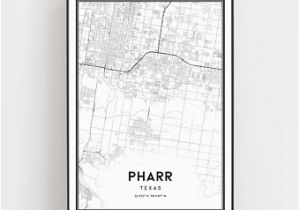 Where is Pharr Texas On the Map Pharr Texas Map Etsy