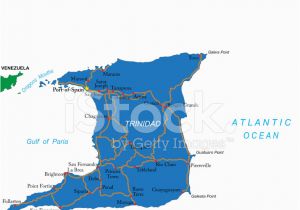 Where is Port Of Spain Trinidad On the Map Trinidad tobago Karte Stock Vector Freeimages Com
