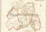 Where is Portlaoise In Ireland On A Map County Queens County Laois Ireland Map 1837