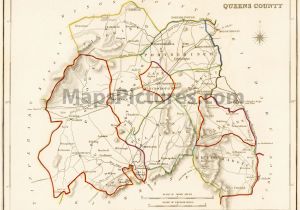 Where is Portlaoise In Ireland On A Map County Queens County Laois Ireland Map 1837