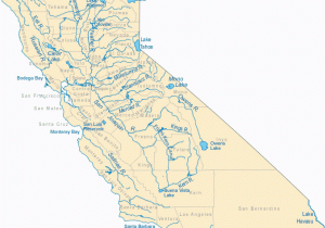 Where is Salinas California On the Map Of California California Map Desert Region Lakes Rivers and Water Resources the