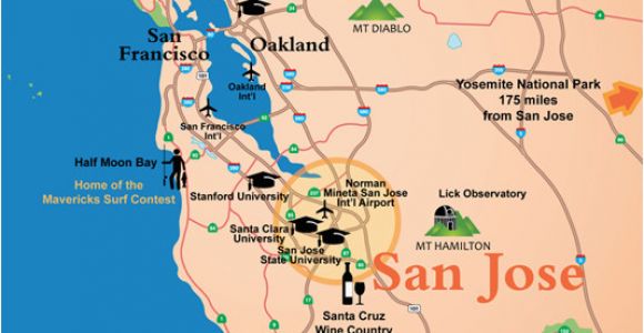 Where is San Jose California On the Map San Jose Ca Official Website Maps