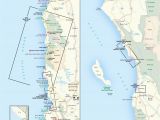 Where is Santa Cruz California On the Map California Coast Road Trip Map Printable southern Us Coast Highway